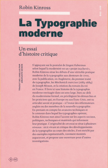 AND - La typographie moderne - Robin Kinross